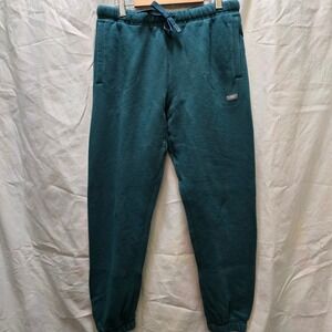 FIGS Essential Jogger Sweatpants Teal Green Comfy Lounge Drawstring Size Medium